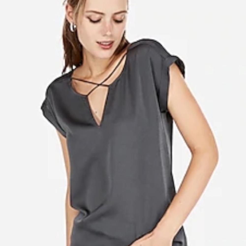 Express Charcoal Blouse